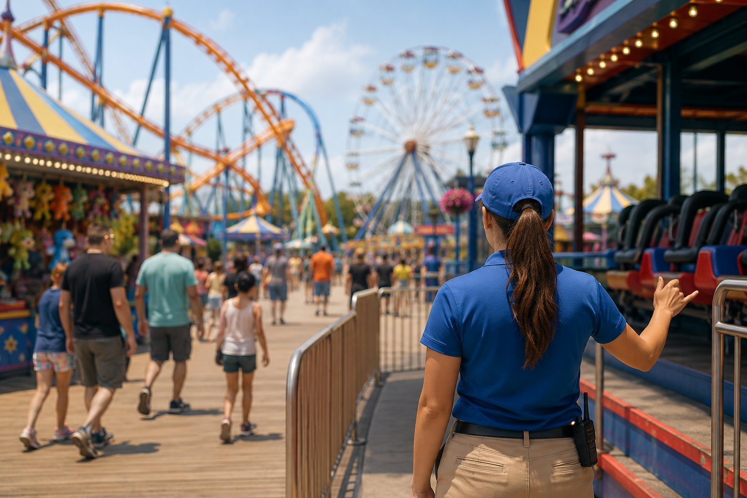 Amusement park staff
