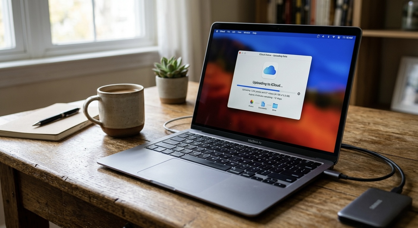 Uploading to iCloud storage