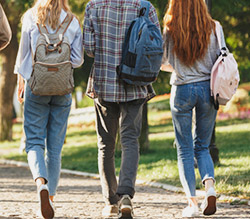 College Students Walking