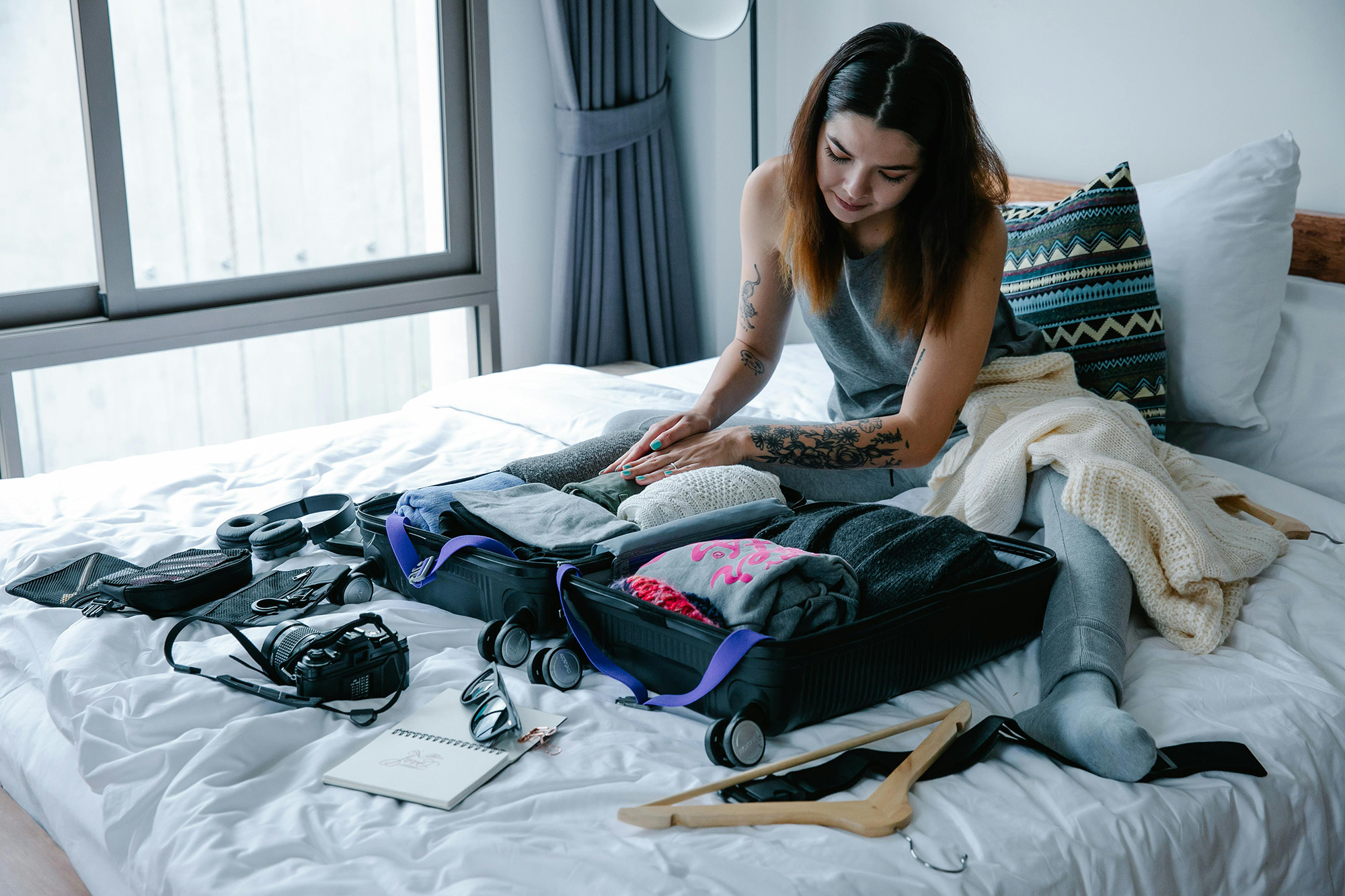 Student packing